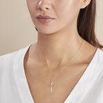 Pendentif Benny Croix Ciselee Or Bicolore - Pendentifs Communion Unisex | Histoire d&rsquo;Or