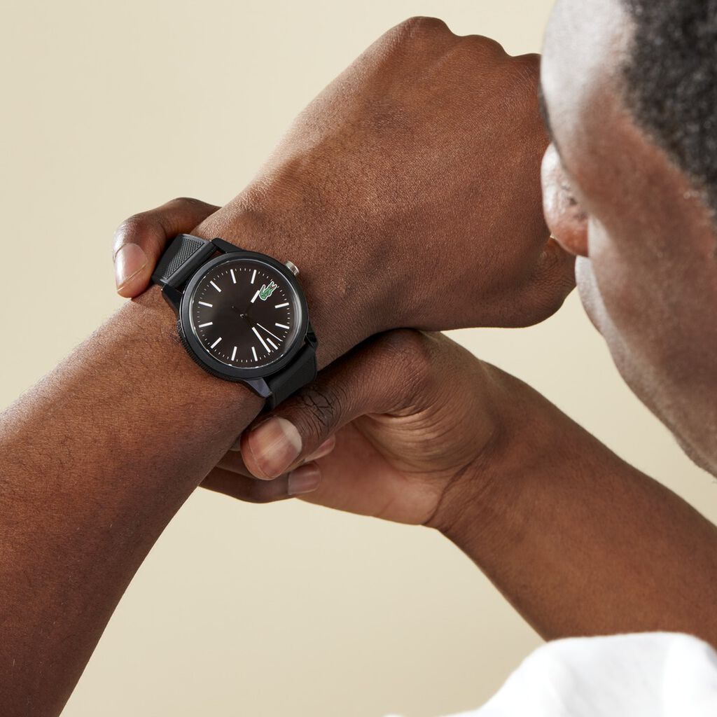Montre Lacoste 12.12 Noir - Montres Homme | Histoire d’Or