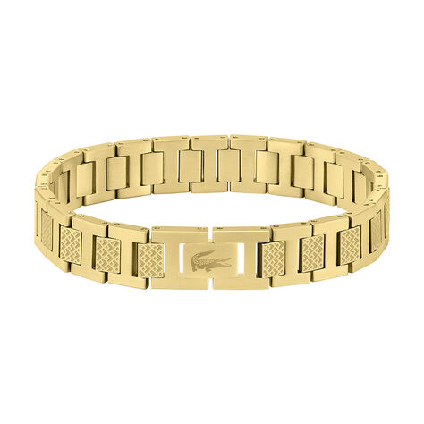 Bracelet Lacoste Metropole Acier Jaune - Bijoux Homme | Histoire d’Or