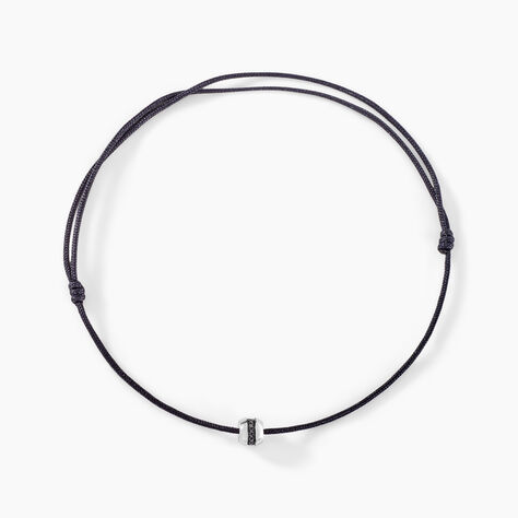 Bracelet Black Diamond Or Blanc Diamant Noirs - Bracelets cordon Homme | Histoire d’Or