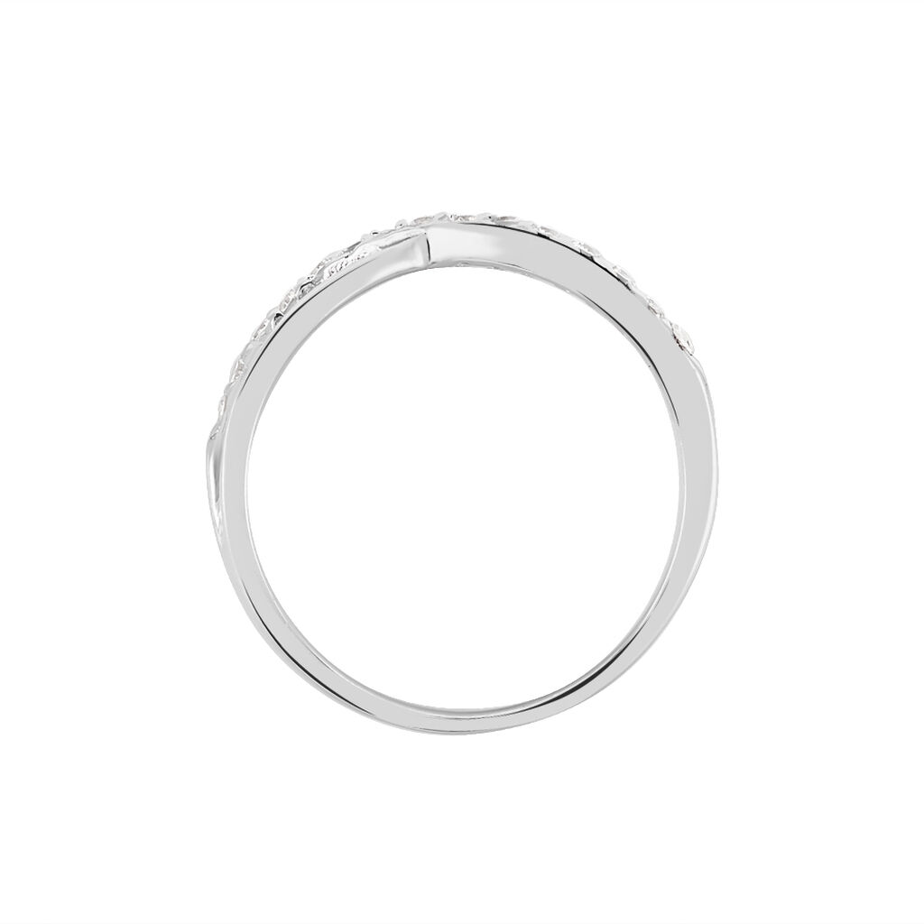 Bague Kassandre Argent Blanc Oxyde De Zirconium - Bagues avec pierre Femme | Histoire d&rsquo;Or