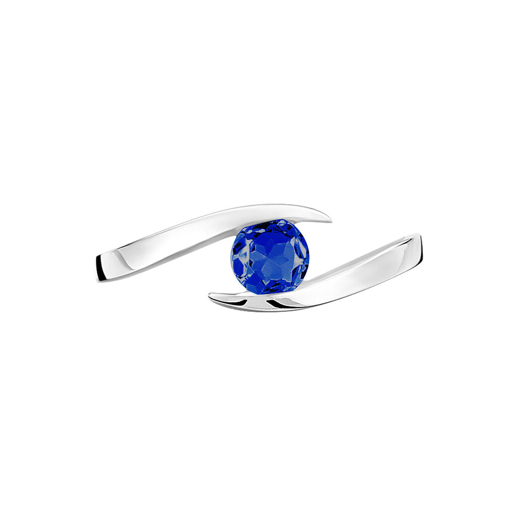 Bague Tiphaine Or Blanc Saphir - Bagues solitaires Femme | Histoire d’Or