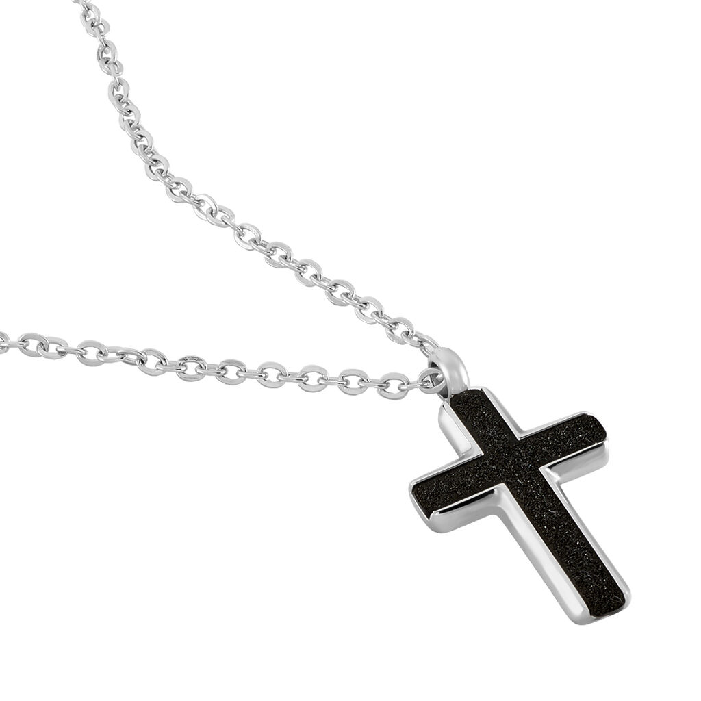 Collier Moletee Acier Blanc - Colliers fantaisie Homme | Histoire d’Or