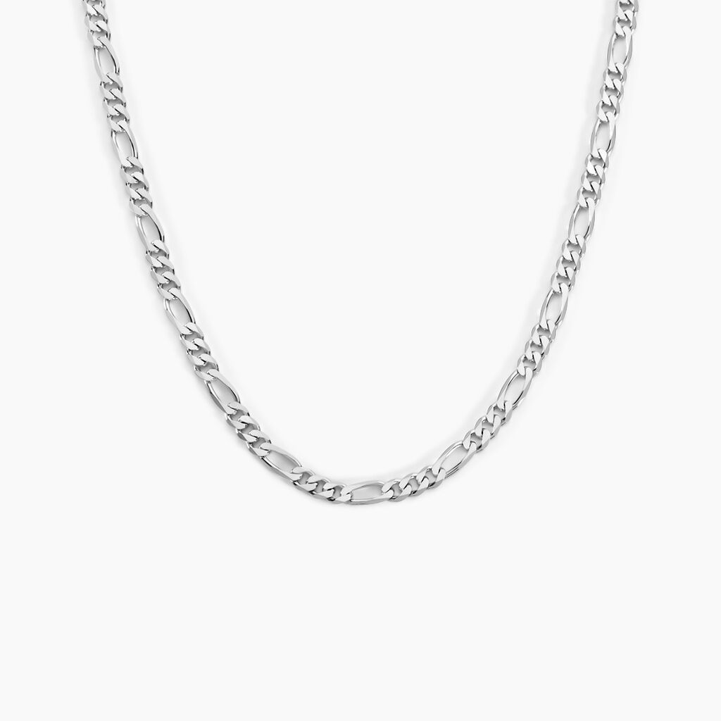 Collier Vivian Argent Blanc - Chaines Homme | Histoire d’Or