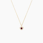Collier Red Velvet Or Jaune Rhodolite Oxyde De Zirconium - F&ecirc;te des m&egrave;res Femme | Histoire d&rsquo;Or