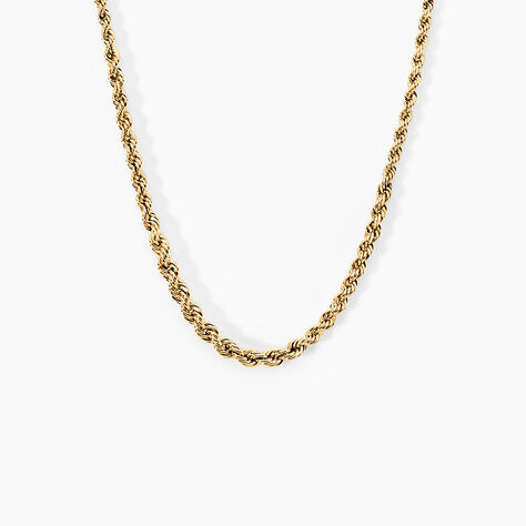 Collier Cordelia Maille Corde Or Jaune - Chaines Femme | Histoire d&rsquo;Or
