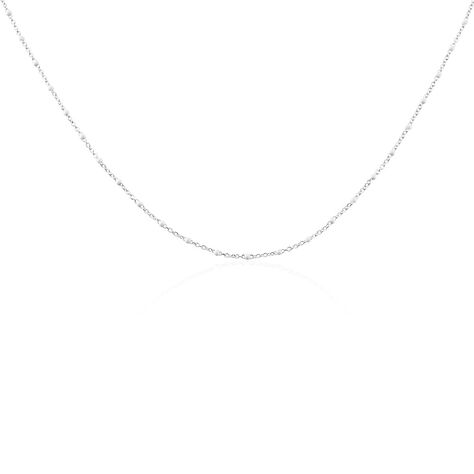 Collier Polka Argent Blanc - Ras de cou Femme | Histoire d&rsquo;Or