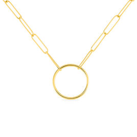 Collier Amour Maille Cheval Acier Jaune - Colliers fantaisie Femme | Histoire d’Or
