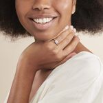 Bague Conception Argent Blanc Oxyde De Zirconium - Bagues solitaires Femme | Histoire d&rsquo;Or