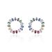 Boucles D'oreilles Puces Argent Blanc Ethem Oxydes Spinelles - Boucles d'oreilles fantaisie Femme | Histoire d’Or