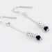 Boucles D'oreilles Pendantes Cyprielle Argent Blanc Pierre De Synthese - Boucles d'oreilles fantaisie Femme | Histoire d’Or