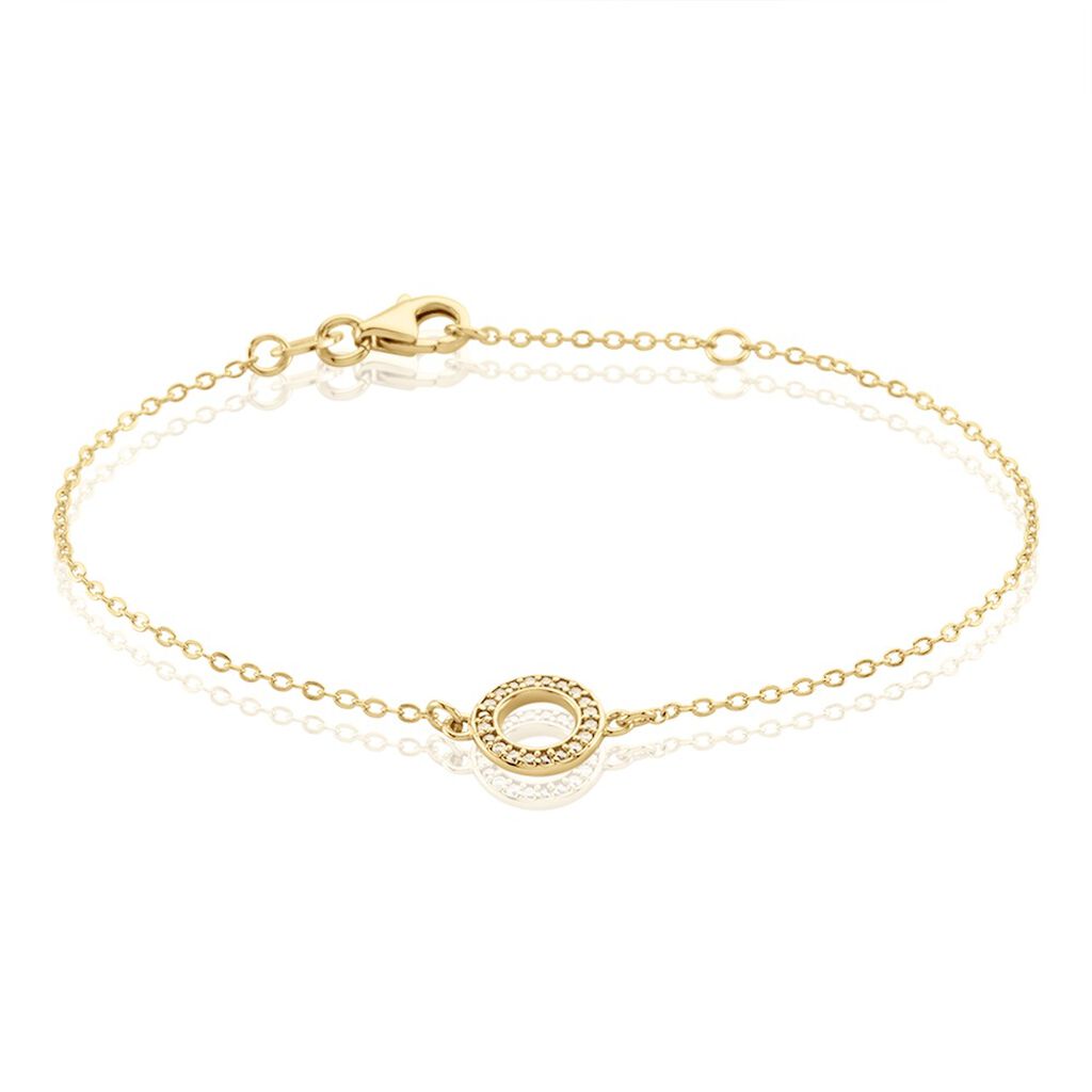 Bracelet Plaqué Or Klaar Oxydes De Zirconium - Bracelets Femme | Histoire d’Or