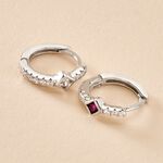 Cr&eacute;oles Fane Argent Rhodi&eacute; Oxyde De Zirconium - Boucles d'oreilles cr&eacute;oles Femme | Histoire d&rsquo;Or