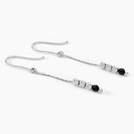 Boucles D'oreilles Pendantes Cyprielle Argent Blanc Pierre De Synthese - Boucles d'oreilles fantaisie Femme | Histoire d&rsquo;Or