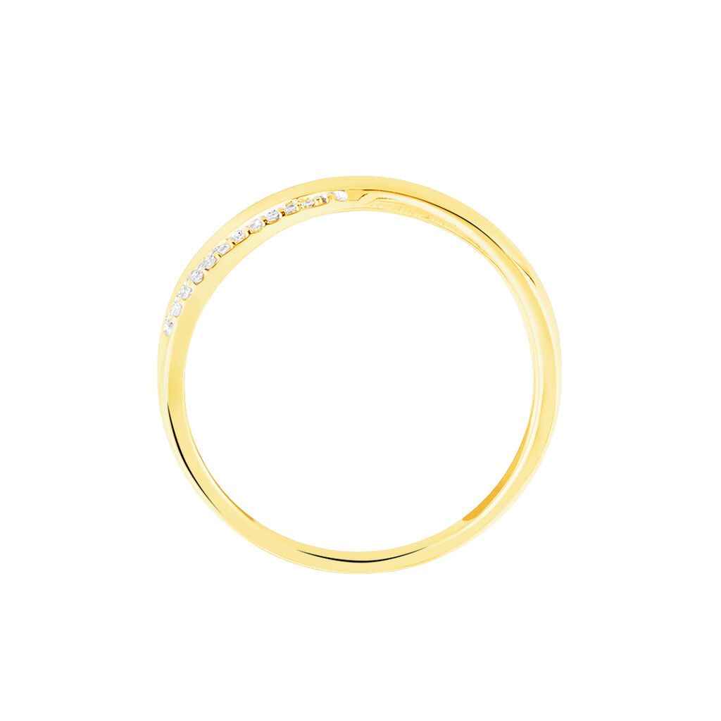 Bague Sakura Or Bicolore Diamant - Bagues avec pierre Femme | Histoire d’Or