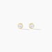 Boucles D'oreilles Puces Daria Serti Clos Or Jaune Oxyde De Zirconium - Clous d'oreilles Femme | Histoire d’Or