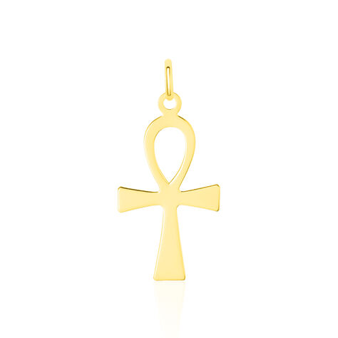 Pendentif Basilissa Croix De Vie Or Jaune - Pendentifs Baptême Famille | Histoire d’Or