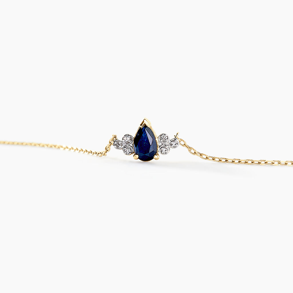 Collier Moss Or Jaune Saphir Diamant - Colliers Femme | Histoire d’Or