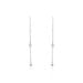 Boucles D'oreilles Pendantes Garsha Argent Blanc Oxyde De Zirconium - Boucles d'oreilles fantaisie Femme | Histoire d’Or