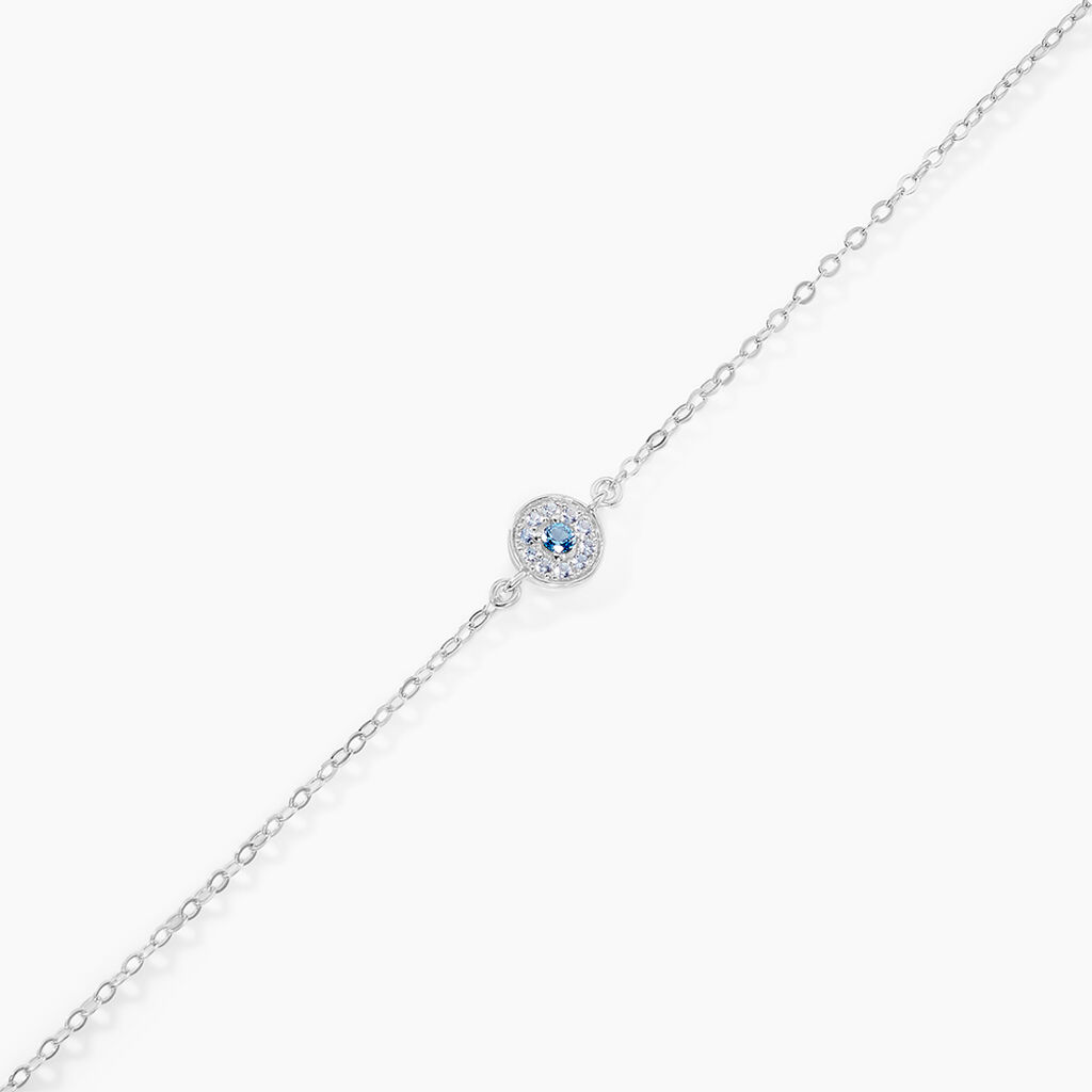 Bracelet Auxana Argent Blanc Oxyde De Zirconium - Bracelets Femme | Histoire d&rsquo;Or