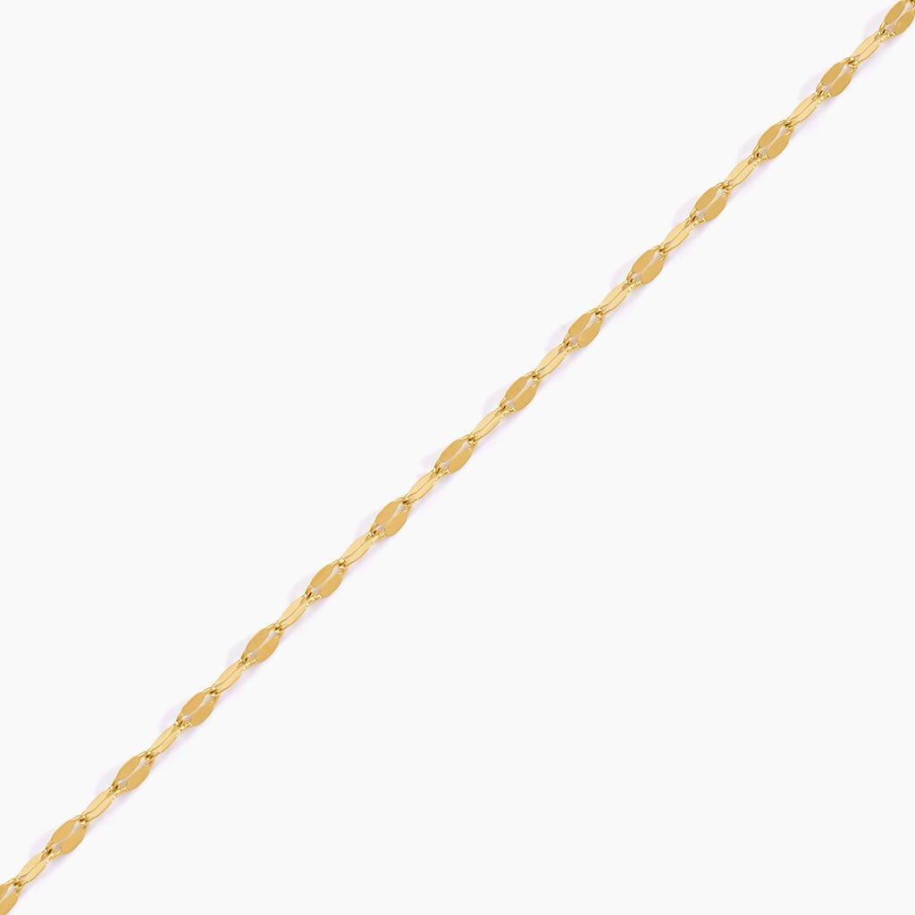 Cha&icirc;ne De Cheville Athena Acier Jaune - Cha&icirc;nes de cheville Femme | Histoire d&rsquo;Or