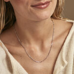 Cha&icirc;ne Havana Argent Blanc - Chaines Femme | Histoire d&rsquo;Or