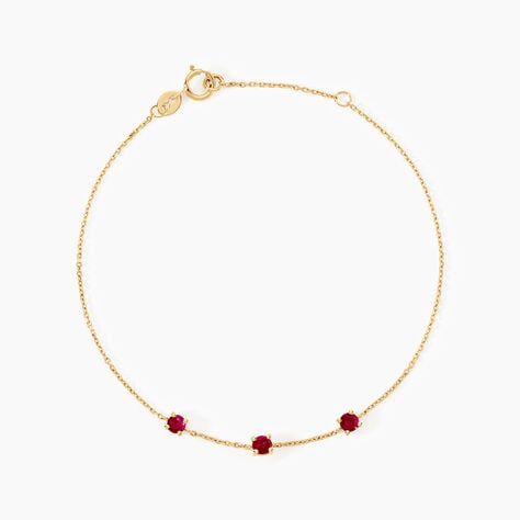 Bracelet Esmerald Rendez-Vous Or Jaune Rubis -  Femme | Histoire d’Or