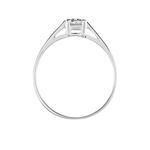 Bague Sandrine Or Blanc Diamant - Bagues avec pierre Femme | Histoire d&rsquo;Or