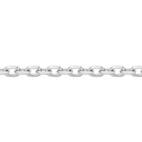 Chaîne Igoa Maille Forçat Diamantee Or Blanc