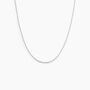 Chaîne Igoa Maille Forçat Diamantee Or Blanc