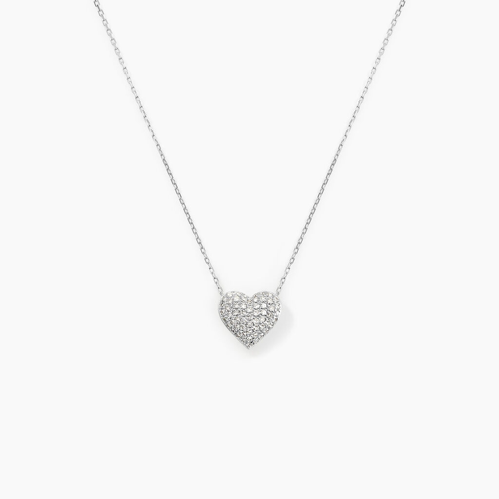 Collier Ti Amo Or Blanc Diamant - Colliers Femme | Histoire d’Or