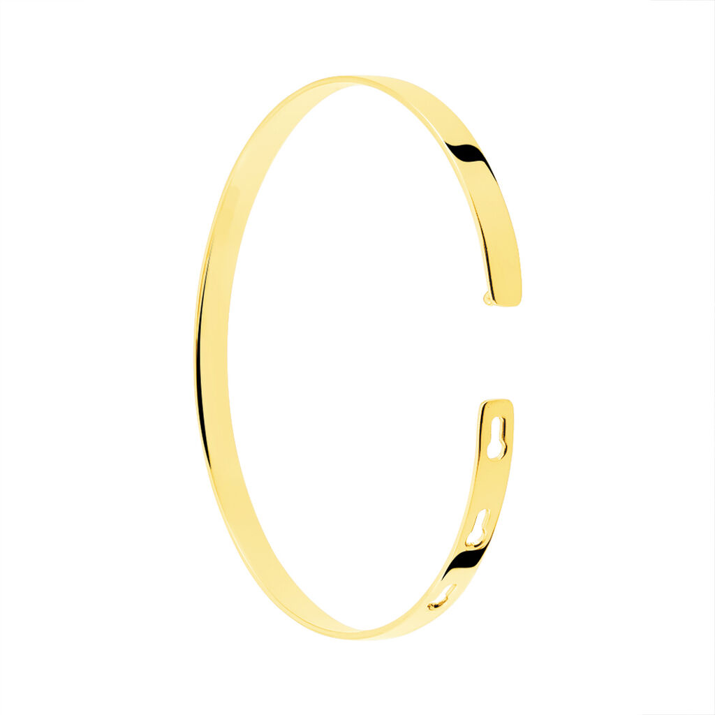 Bracelet Jonc Gravita Argent Jaune - Bracelets joncs Femme | Histoire d&rsquo;Or