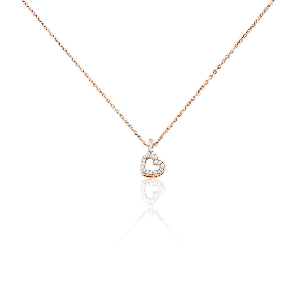 Collier Phanie Argent Rose Oxyde De Zirconium - Colliers fantaisie Femme | Histoire d’Or
