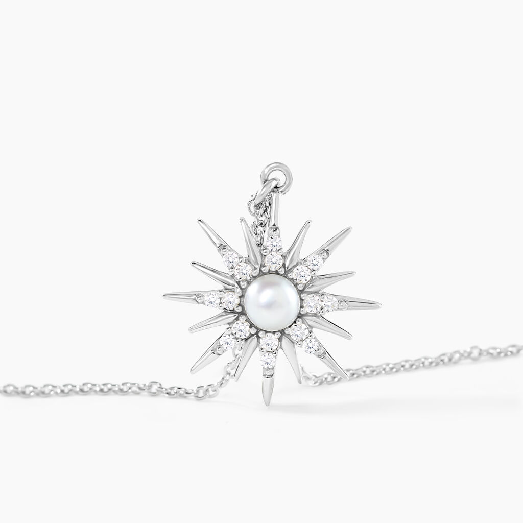Collier Blanca Argent Blanc Perle De Culture - Colliers fantaisie Femme | Histoire d&rsquo;Or