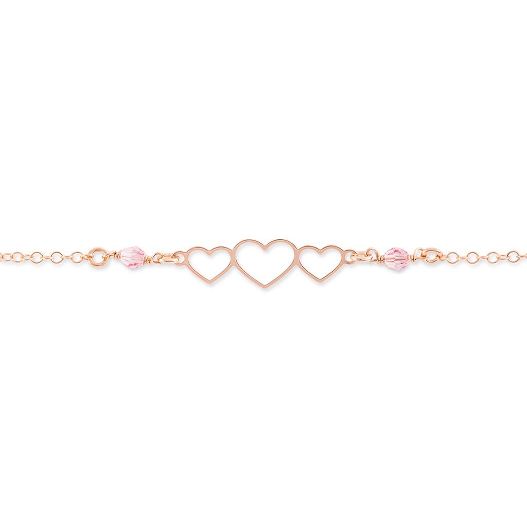 Bracelet Love Love Argent Rose Oxyde De Zirconium - Bracelets Femme | Histoire d’Or