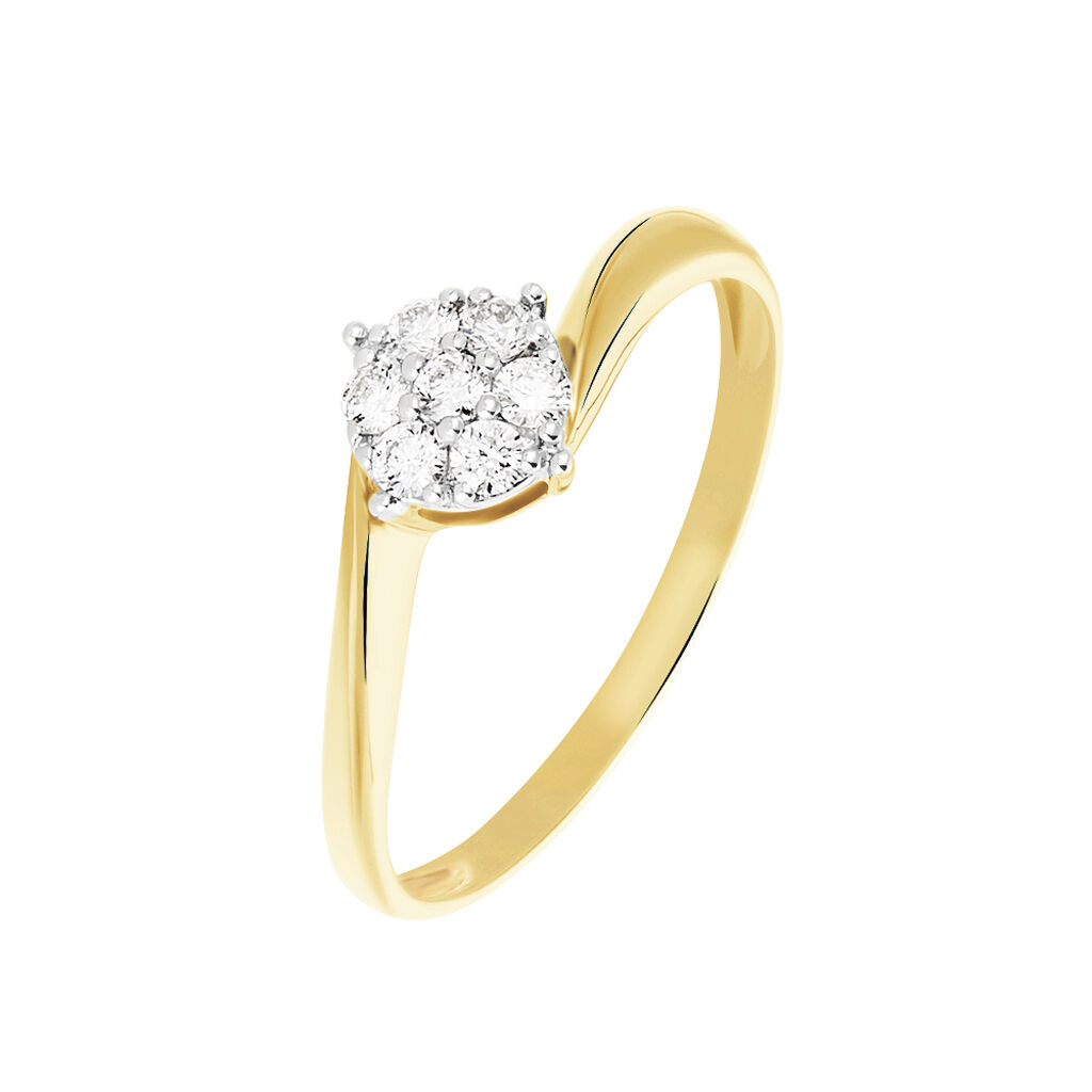 Bague Solitaire Lysia Or Jaune Diamant - Bagues solitaires Femme | Histoire d’Or