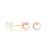 Boucles D'oreilles Puces Suki Rondes Nacres Or Jaune Perle De Culture - Clous d'oreilles Femme | Histoire d’Or
