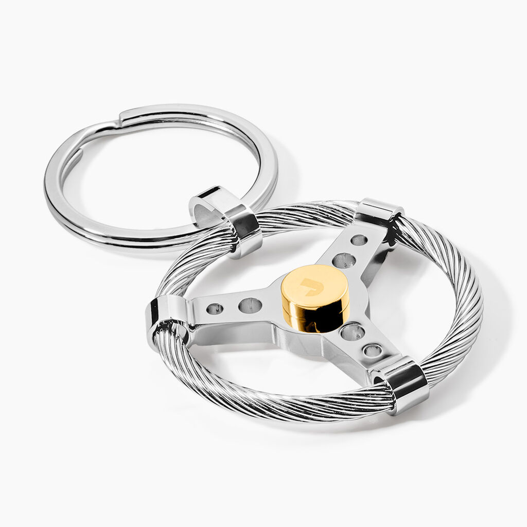 Porte Clefs Mariemeae Acier Bicolore - Autres bijoux Homme | Histoire d&rsquo;Or