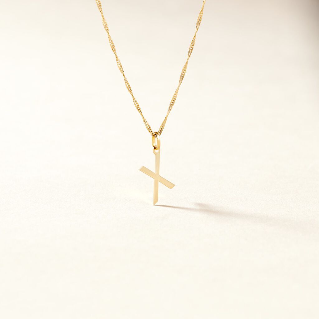 Pendentif Ionia Lettre Or Jaune - Pendentifs Famille | Histoire d&rsquo;Or