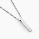 Collier Royan Acier Blanc - Colliers fantaisie Homme | Histoire d&rsquo;Or