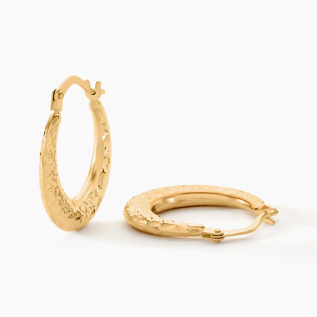 Créoles Annis Or Jaune - Boucles d'oreilles créoles Femme | Histoire d’Or