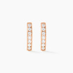 Creoles Or Rose Jacoba Oxydes - Boucles d'oreilles cr&eacute;oles Femme | Histoire d&rsquo;Or