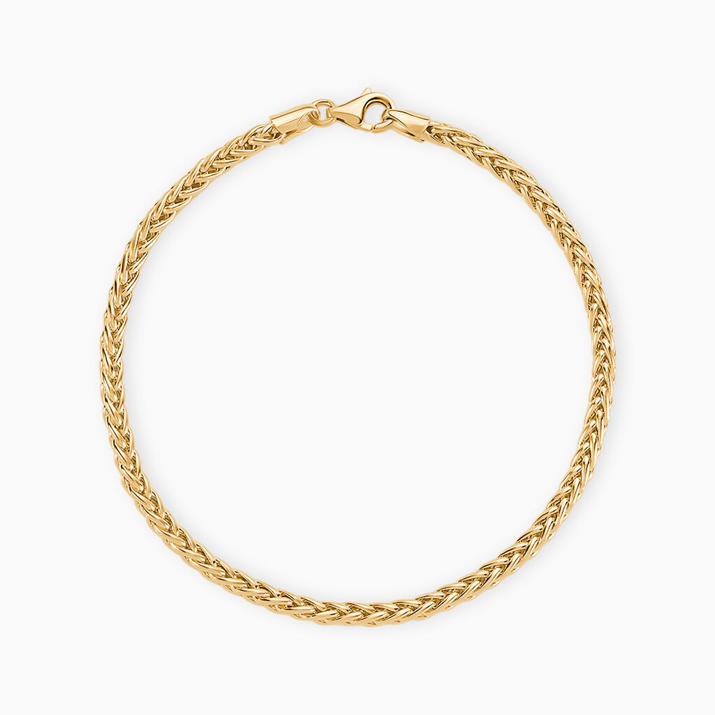 Bracelet Jany Maille Palmier Or Jaune - Bijoux sans pierre Femme | Histoire d&rsquo;Or