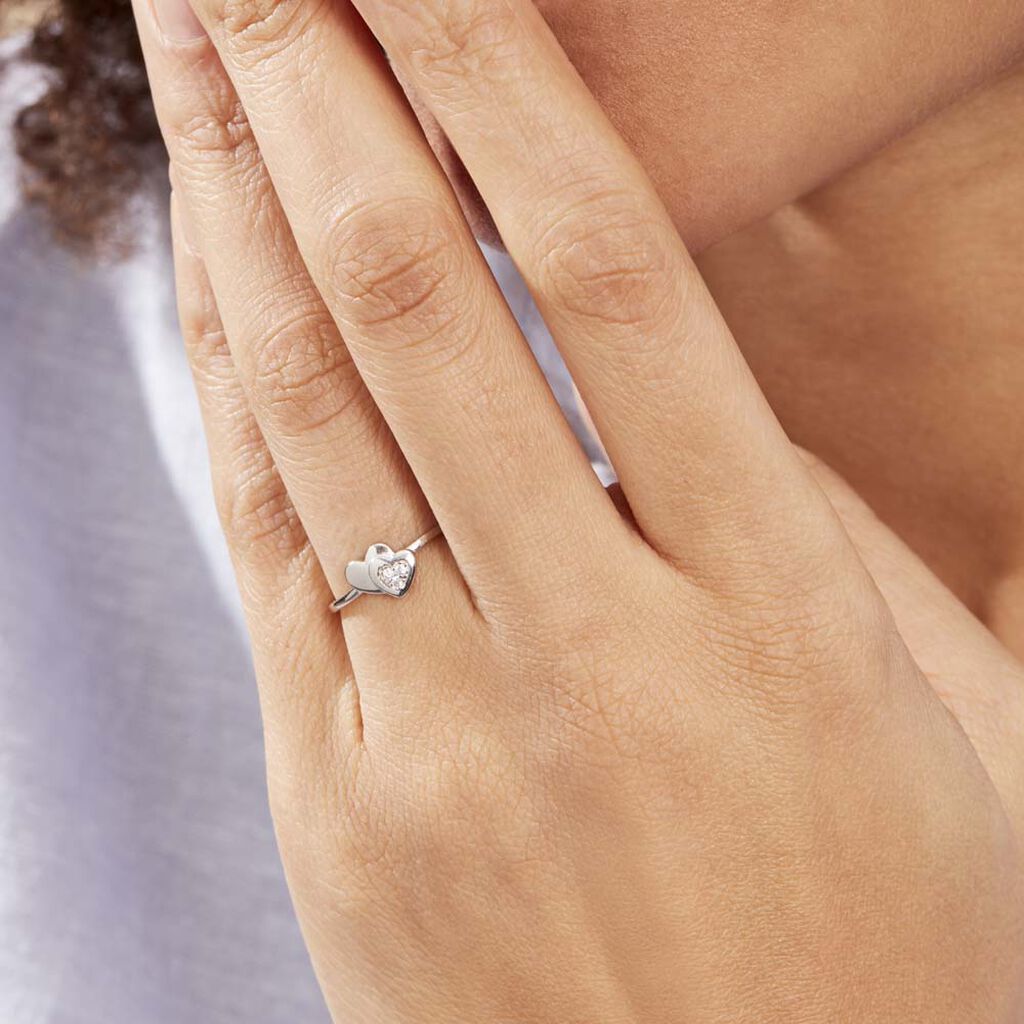 Bague Dounyo Argent Oxyde De Zirconium - Bagues avec pierre Femme | Histoire d’Or
