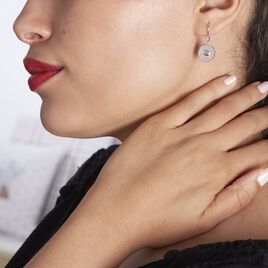 Boucles D'oreilles Pendantes Nyoko Argent Blanc Labradorite - Boucles d'oreilles fantaisie Femme | Histoire d’Or