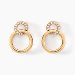 Boucles D'oreilles Pendantes Essia Plaqu&eacute; Or Jaune Oxyde De Zirconium - Boucles d'oreilles fantaisie Femme | Histoire d&rsquo;Or