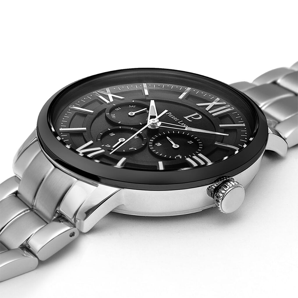 Montre Pierre Lannier Collection Beaucour Noir - Montres Homme | Histoire d’Or
