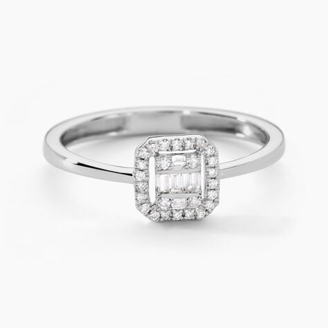 Bague Collection 1986 Or Blanc Diamant - Bagues avec pierre Femme | Histoire d’Or