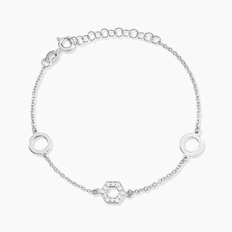 Bracelet Jalila Argent Blanc Oxyde De Zirconium - Bracelets Femme | Histoire d&rsquo;Or