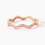 Bague Jasmyn Argent Rose Oxyde De Zirconium - Bagues avec pierre Femme | Histoire d&rsquo;Or